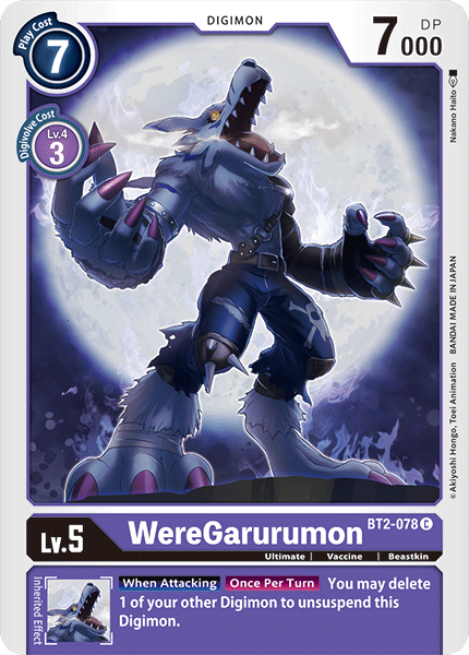 WereGarurumon [BT2-078] [Release Special Booster Ver.1.0] | Devastation Store