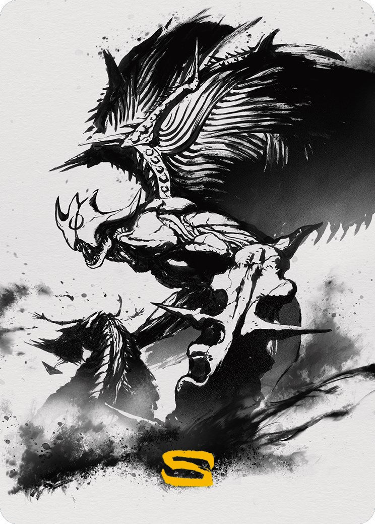 Phyrexian Vindicator 2 Art Card (Gold-Stamped Signature) [Phyrexia: All Will Be One Art Series] | Devastation Store