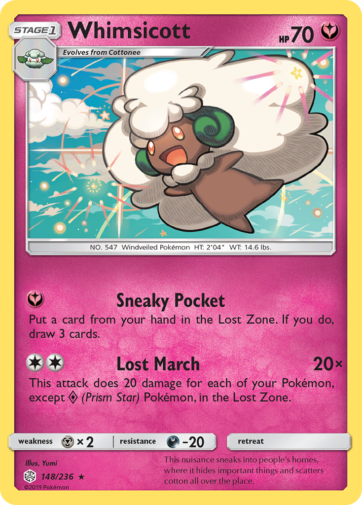 Whimsicott (148/236) [Sun & Moon: Cosmic Eclipse] | Devastation Store