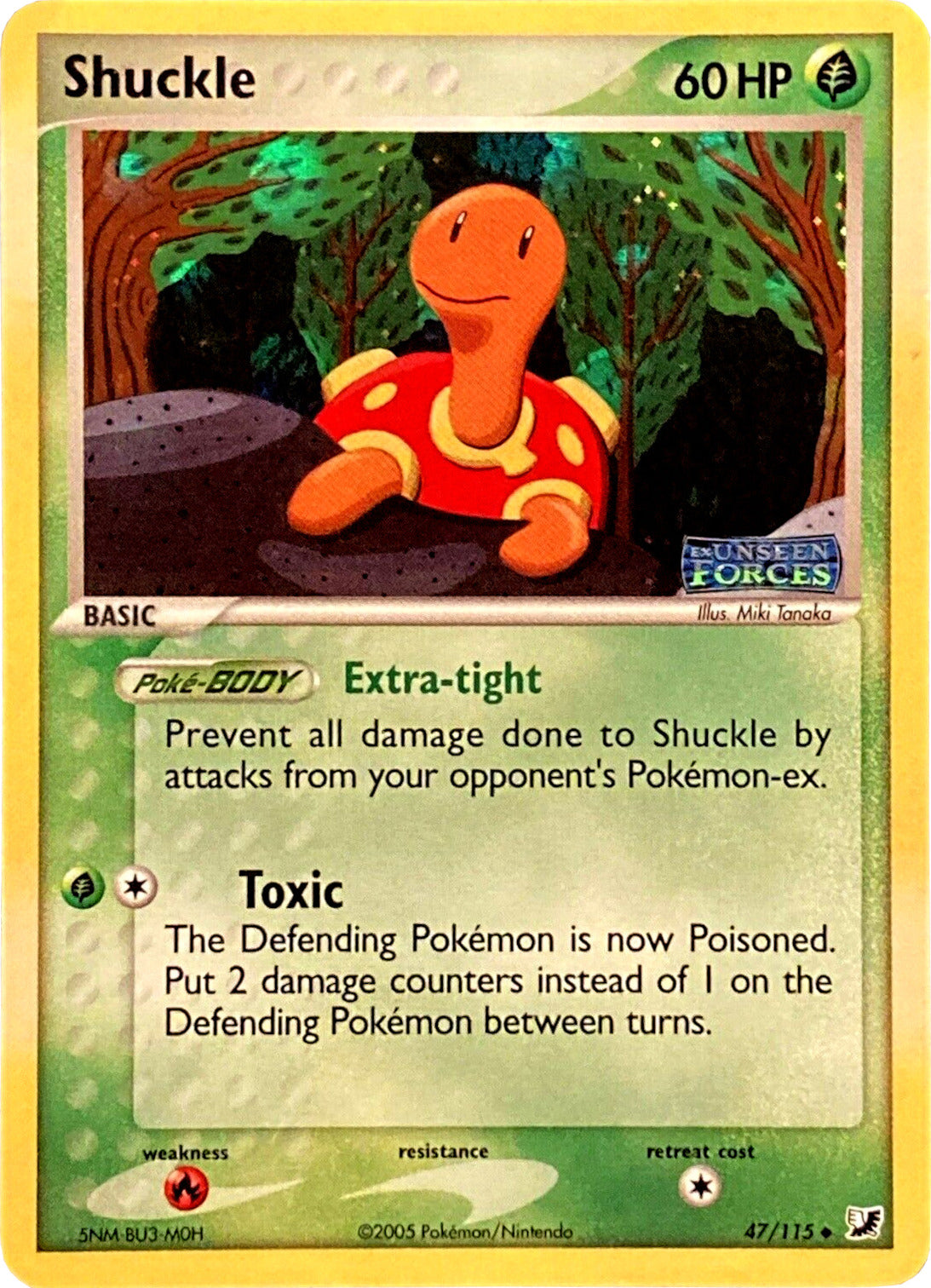 Shuckle (47/115) (Stamped) [EX: Unseen Forces] | Devastation Store