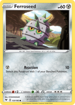 Ferroseed (123/185) [Sword & Shield: Vivid Voltage] | Devastation Store