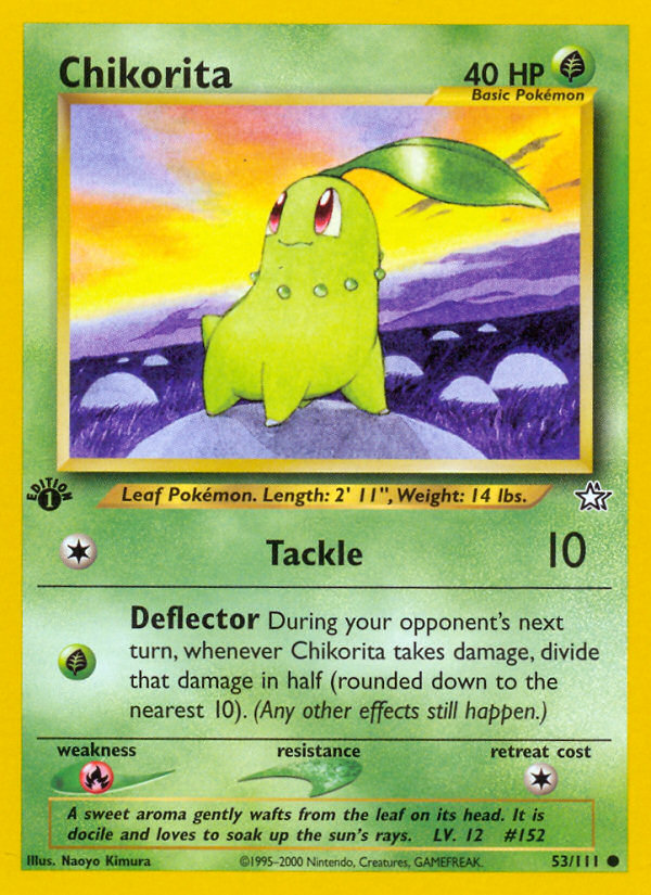 Chikorita (53/111) [Neo Genesis 1st Edition] | Devastation Store