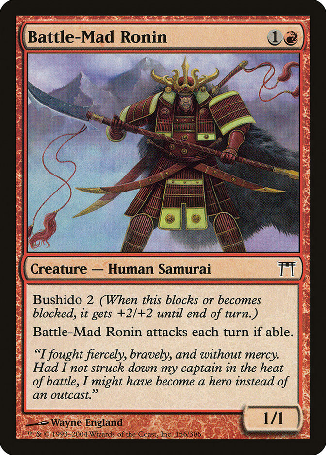 Battle-Mad Ronin [Champions of Kamigawa] | Devastation Store