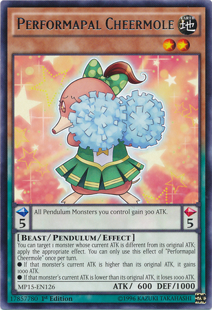 Performapal Cheermole [MP15-EN126] Rare | Devastation Store