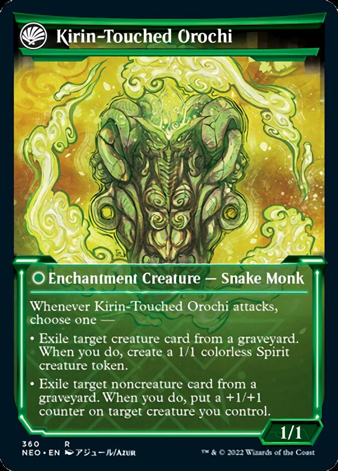 Teachings of the Kirin // Kirin-Touched Orochi (Showcase Soft Glow) [Kamigawa: Neon Dynasty] | Devastation Store