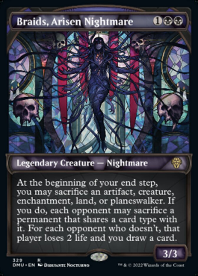 Braids, Arisen Nightmare (Showcase Textured) [Dominaria United] | Devastation Store