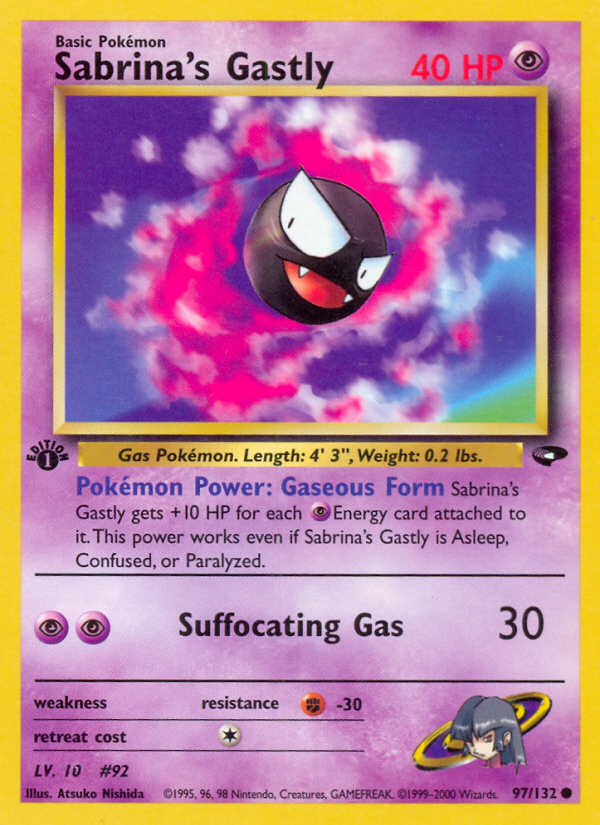 Sabrina's Gastly (97/132) [Gym Challenge 1st Edition] | Devastation Store