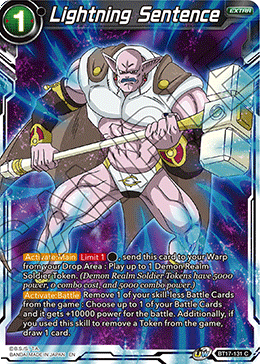 Lightning Sentence (BT17-131) [Ultimate Squad] | Devastation Store