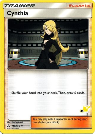 Cynthia (119/156) (Pikachu Stamp #24) [Battle Academy 2020] | Devastation Store