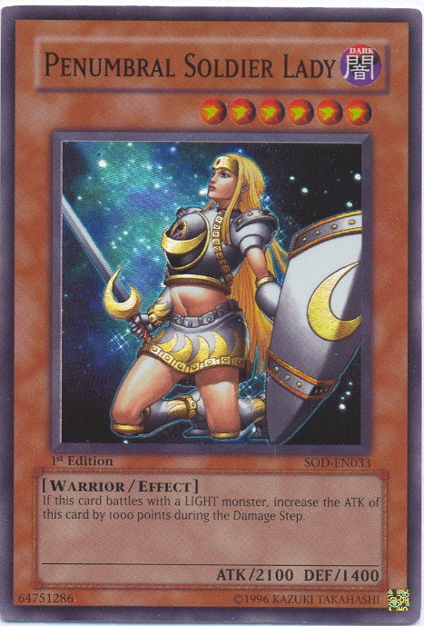 Penumbral Soldier Lady [SOD-EN033] Super Rare | Devastation Store