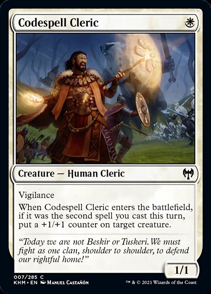 Codespell Cleric [Kaldheim] | Devastation Store