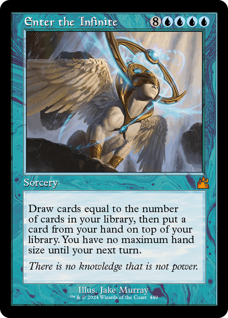 Enter the Infinite (Retro Frame) [Ravnica Remastered] | Devastation Store