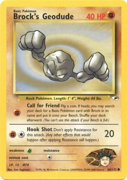 Brock's Geodude (66/132) [Gym Heroes Unlimited] | Devastation Store