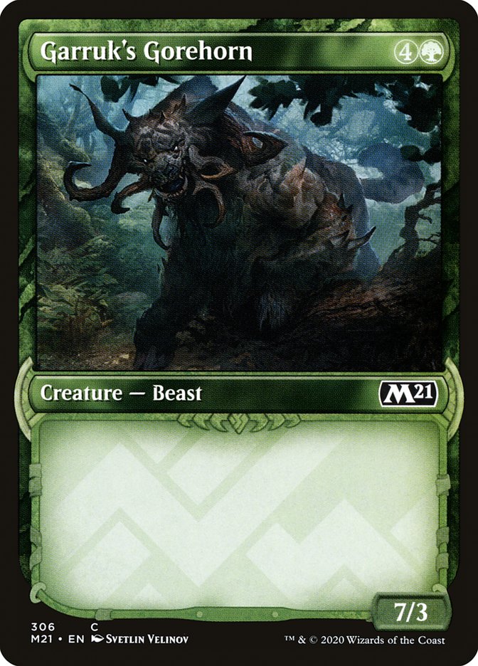 Garruk's Gorehorn (Showcase) [Core Set 2021] | Devastation Store