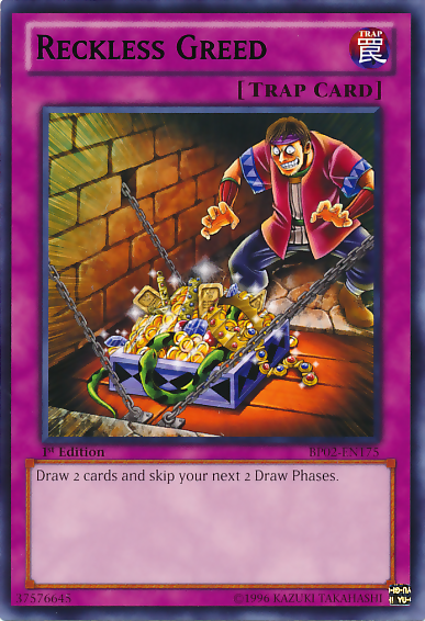 Reckless Greed [BP02-EN175] Mosaic Rare | Devastation Store