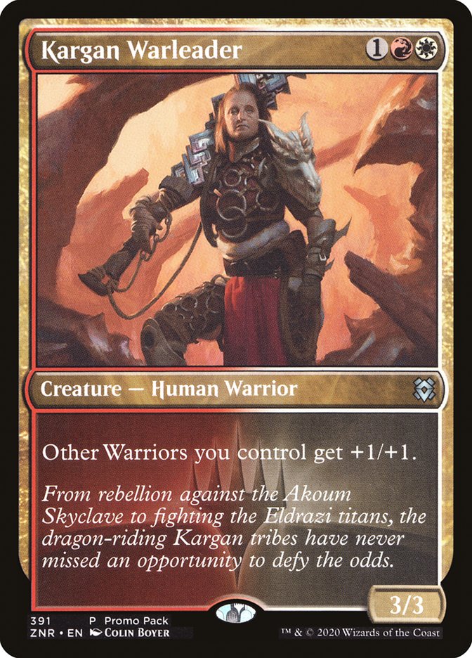 Kargan Warleader (Promo Pack) [Zendikar Rising Promos] | Devastation Store