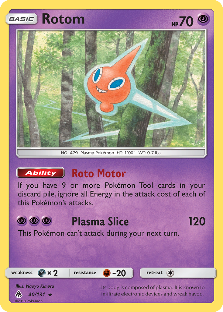 Rotom (40/131) [Sun & Moon: Forbidden Light] | Devastation Store