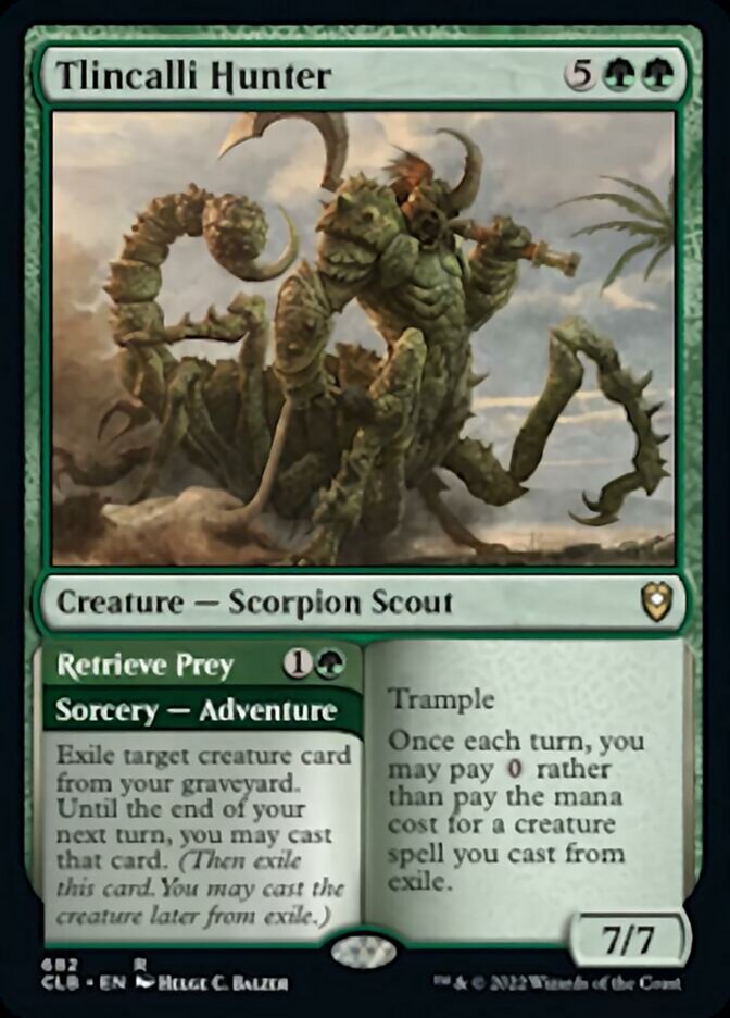 Tlincalli Hunter // Retrieve Prey [Commander Legends: Battle for Baldur's Gate] | Devastation Store