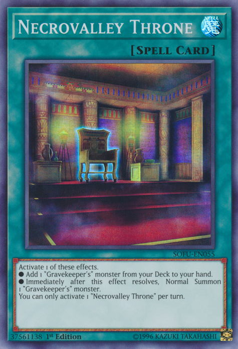 Necrovalley Throne [SOFU-EN055] Super Rare | Devastation Store