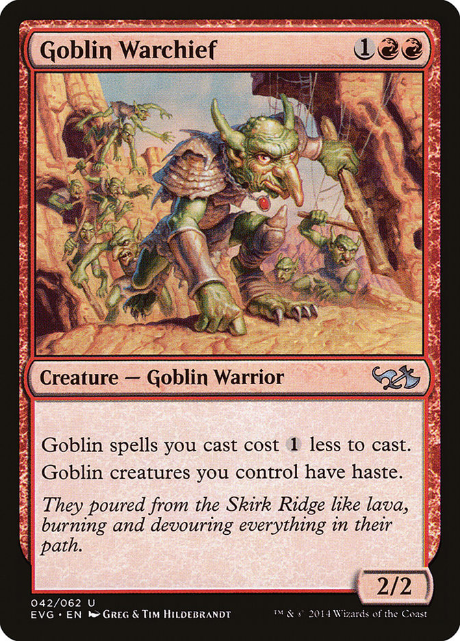 Goblin Warchief (Elves vs. Goblins) [Duel Decks Anthology] - Devastation Store | Devastation Store