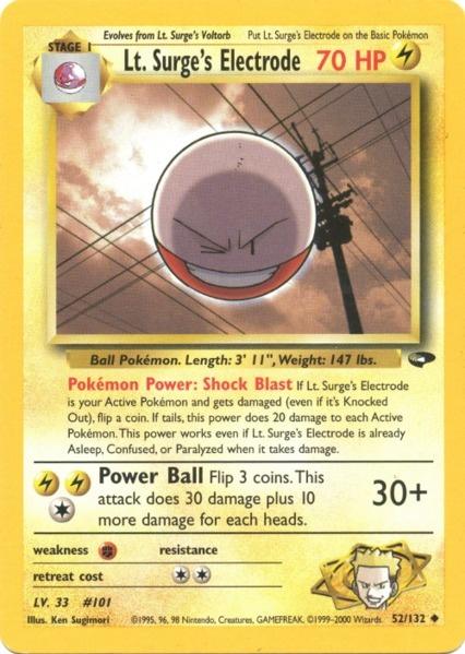 Lt. Surge's Electrode (52/132) [Gym Challenge Unlimited] | Devastation Store