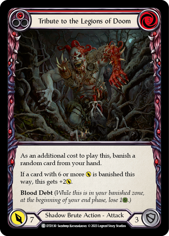 Tribute to the Legions of Doom (Red) [DTD130] (Dusk Till Dawn) | Devastation Store