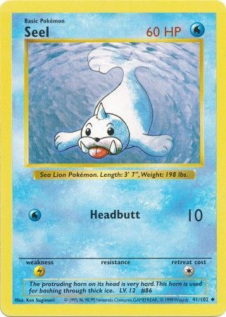 Seel (41/102) [Base Set Shadowless Unlimited] | Devastation Store