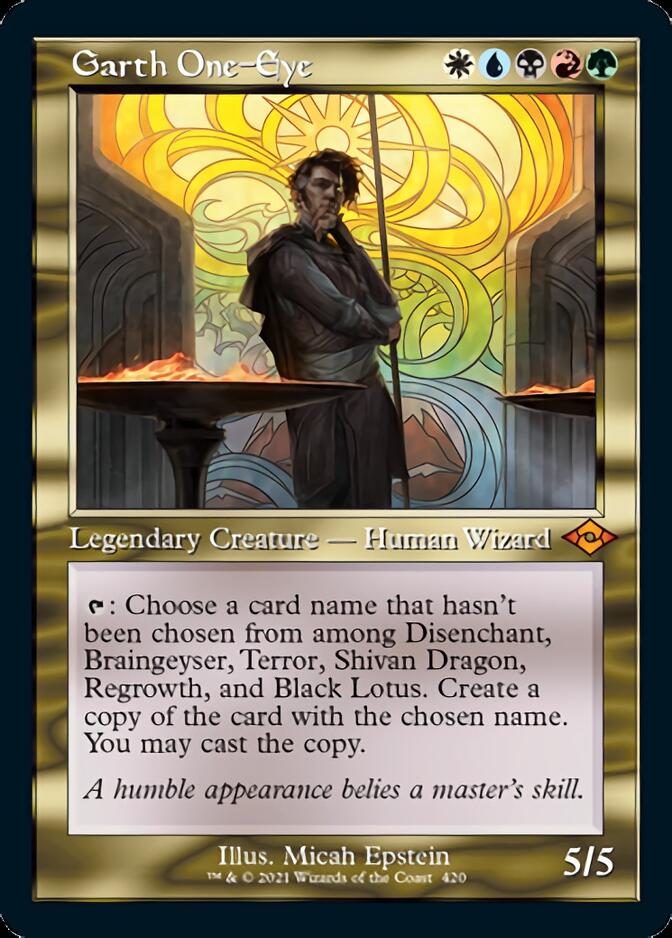 Garth One-Eye (Retro Foil Etched) [Modern Horizons 2] | Devastation Store