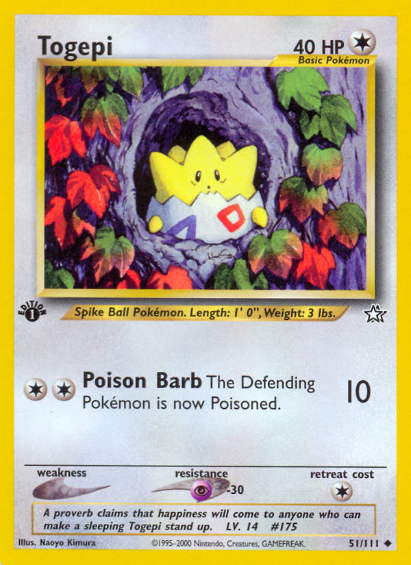 Togepi (51/111) [Neo Genesis 1st Edition] | Devastation Store