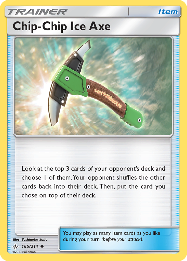 Chip-Chip Ice Axe (165/214) [Sun & Moon: Unbroken Bonds] | Devastation Store