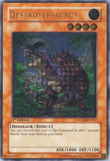 Destroyersaurus [FOTB-EN017] Ultimate Rare | Devastation Store