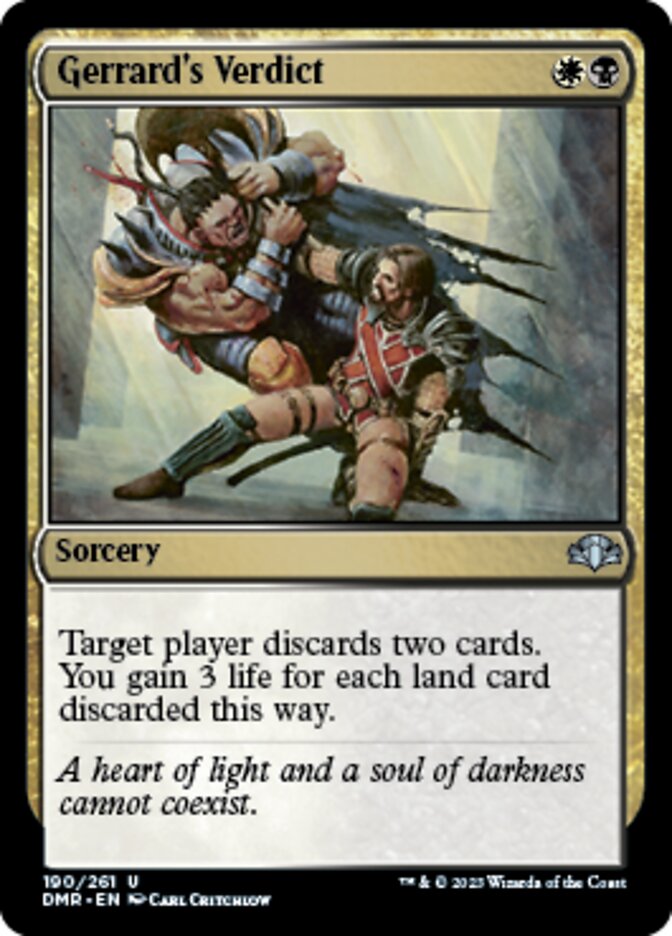 Gerrard's Verdict [Dominaria Remastered] | Devastation Store