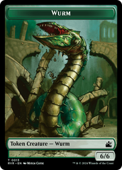 Saproling // Wurm Double-Sided Token [Ravnica Remastered Tokens] | Devastation Store