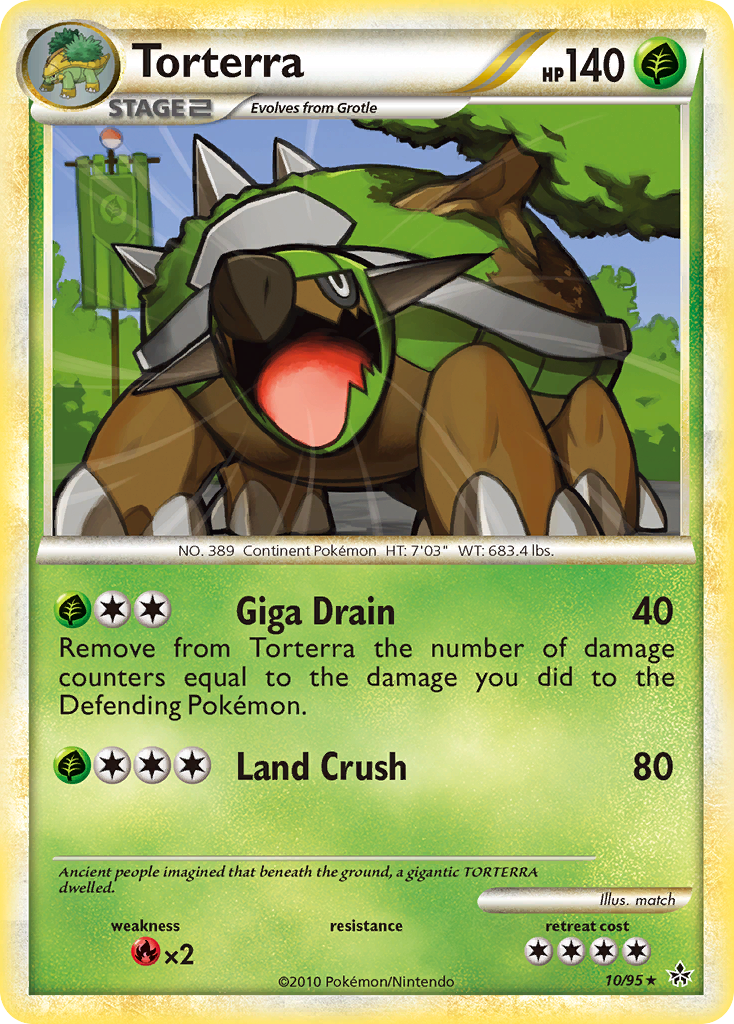 Torterra (10/95) [HeartGold & SoulSilver: Unleashed] | Devastation Store