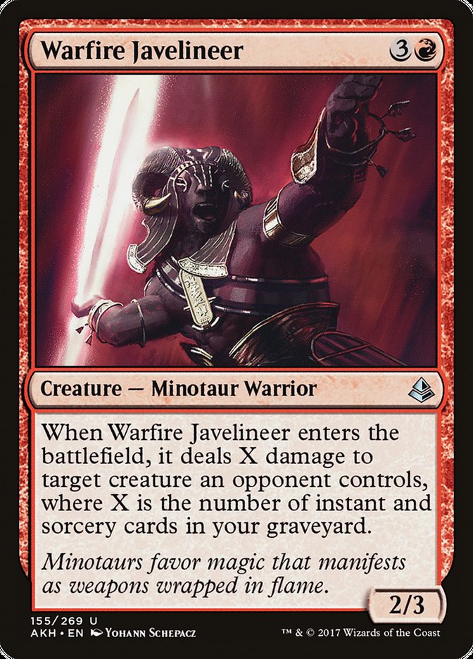 Warfire Javelineer [Amonkhet] - Devastation Store | Devastation Store