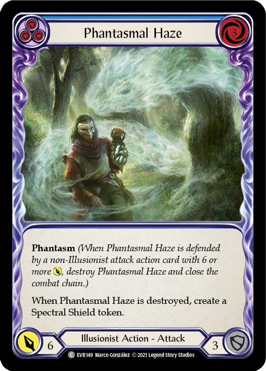 Phantasmal Haze (Blue) [EVR149] (Everfest)  1st Edition Rainbow Foil | Devastation Store