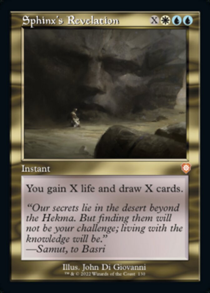 Sphinx's Revelation (Retro) [The Brothers' War Commander] | Devastation Store