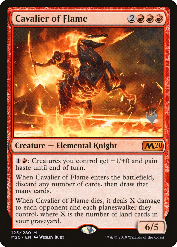 Cavalier of Flame (Promo Pack) [Core Set 2020 Promos] | Devastation Store