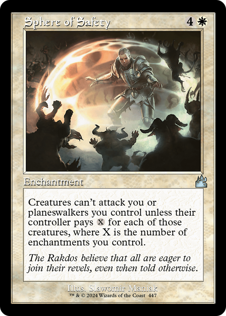 Sphere of Safety (Retro Frame) [Ravnica Remastered] | Devastation Store