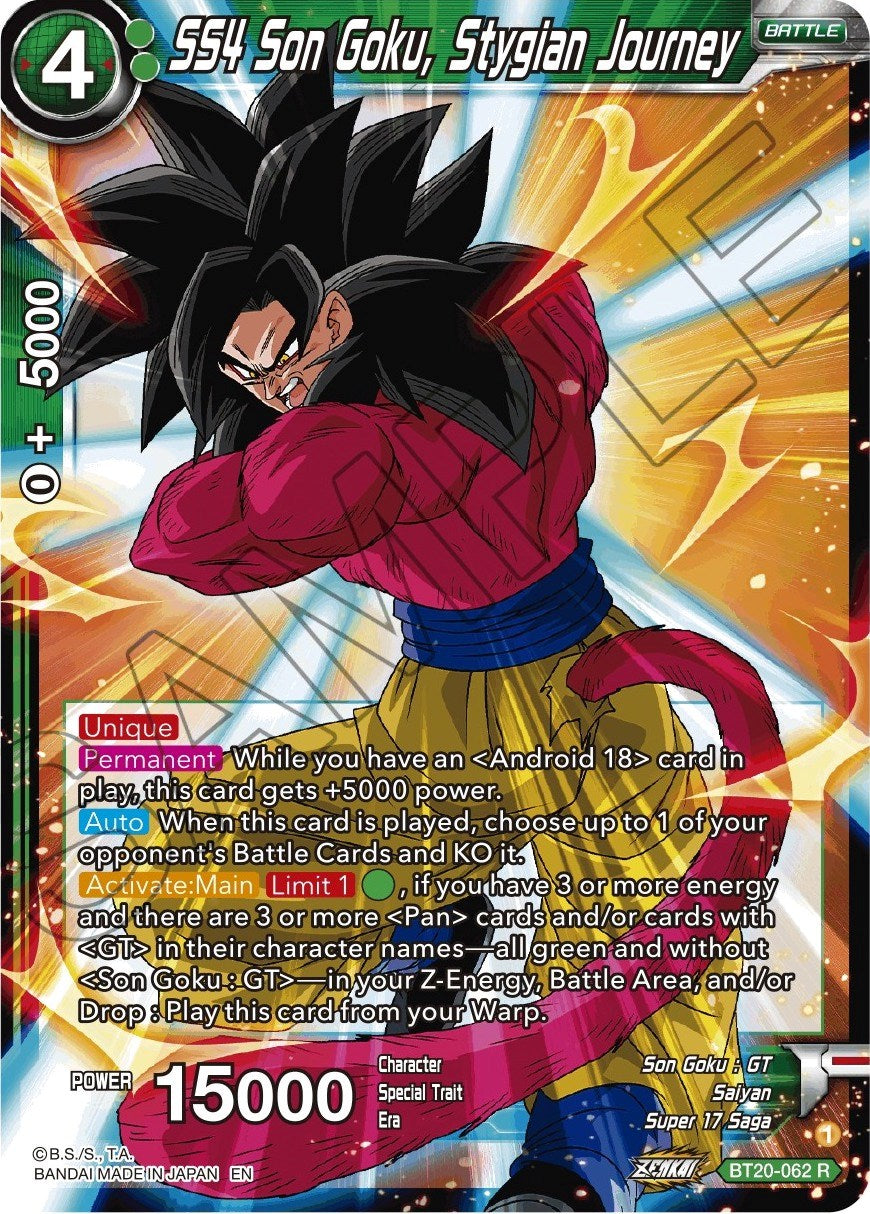 SS4 Son Goku, Stygian Journey (BT20-062) [Power Absorbed] | Devastation Store