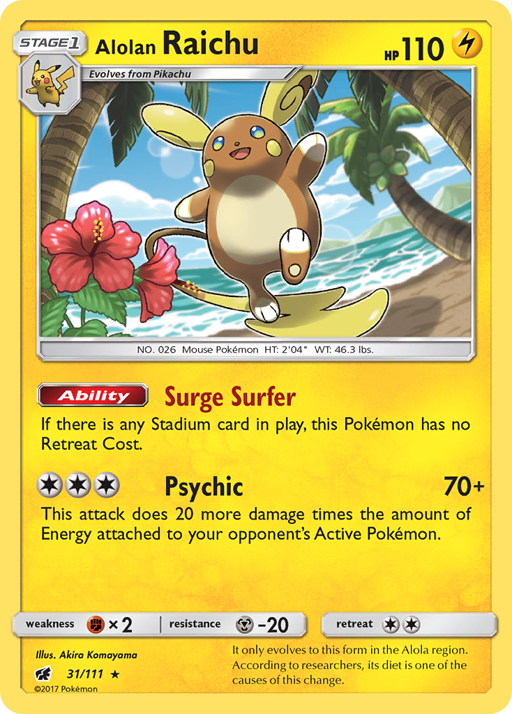 Alolan Raichu (31/111) [Sun & Moon: Crimson Invasion] | Devastation Store