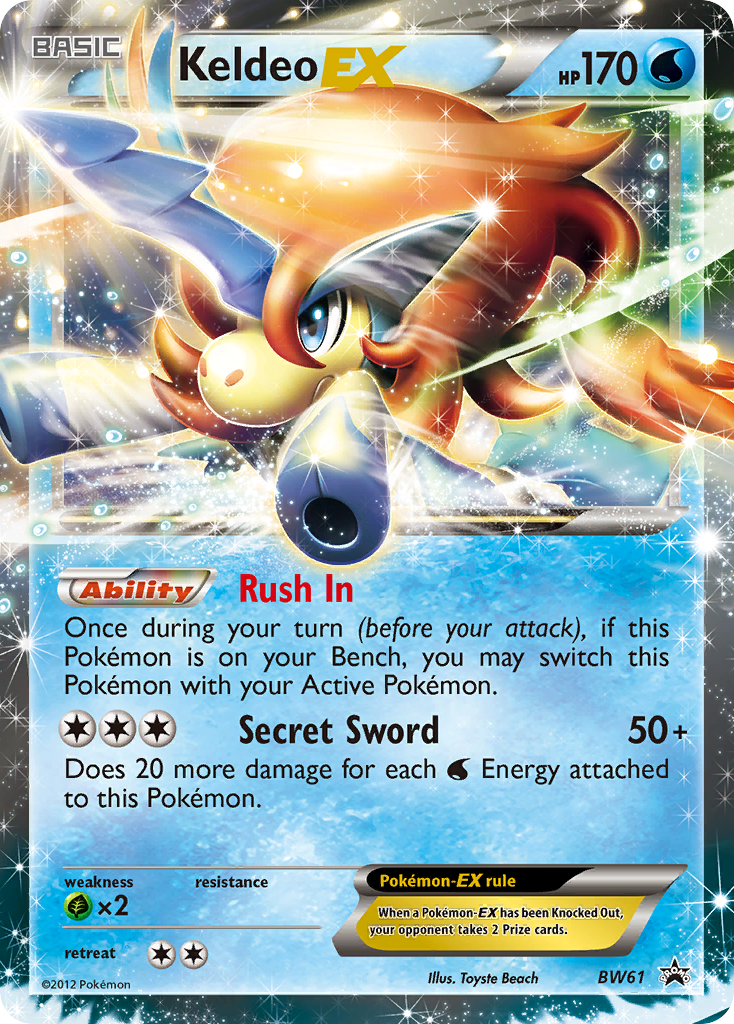 Keldeo EX (BW61) [Black & White: Black Star Promos] | Devastation Store