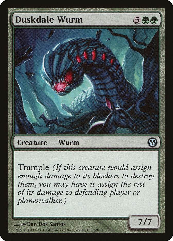 Duskdale Wurm [Duels of the Planeswalkers] - Devastation Store | Devastation Store