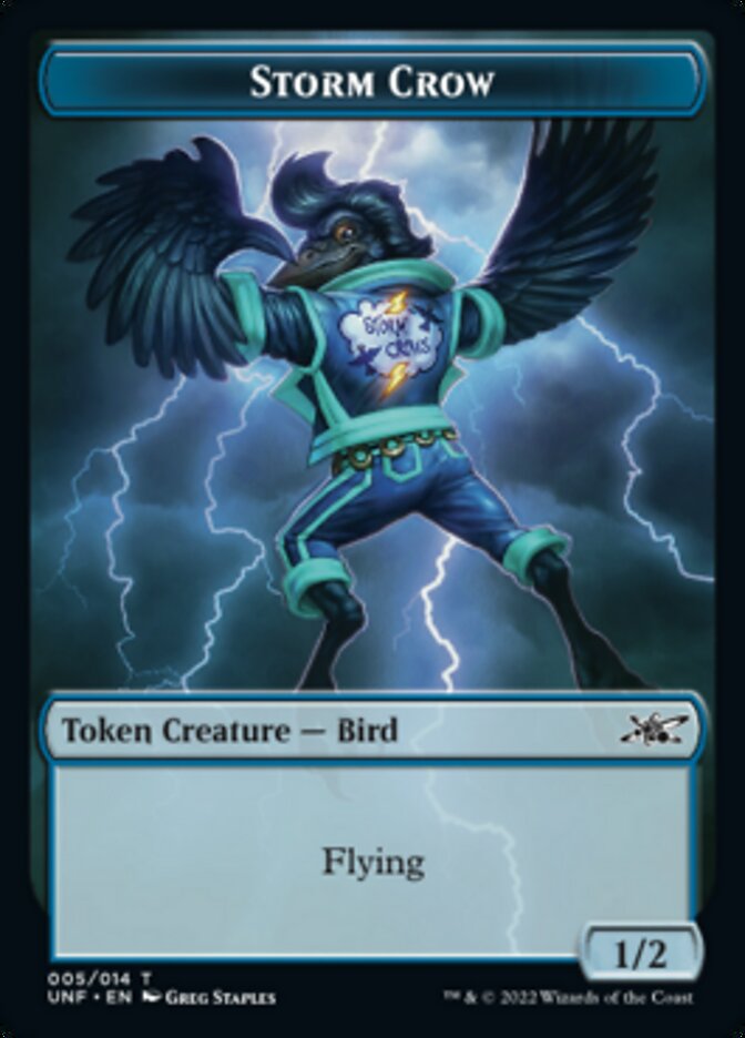 Storm Crow Token [Unfinity Tokens] | Devastation Store