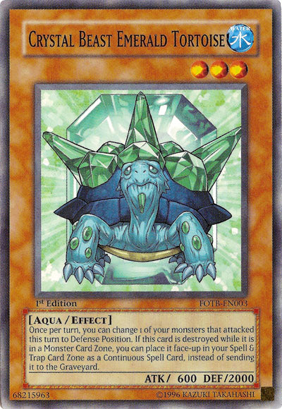 Crystal Beast Emerald Tortoise [FOTB-EN003] Common | Devastation Store