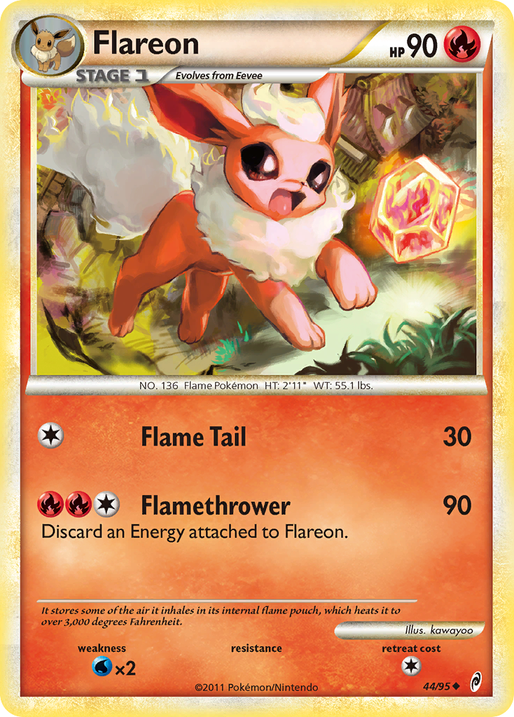 Flareon (44/95) [HeartGold & SoulSilver: Call of Legends] | Devastation Store