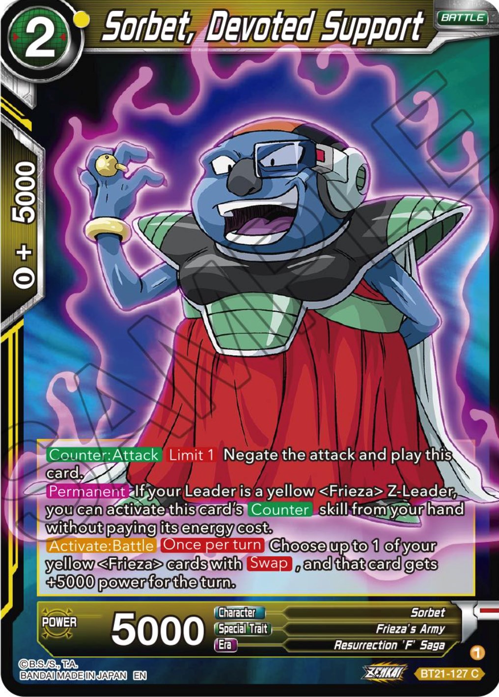 Sorbet, Devoted Support (BT21-127) [Wild Resurgence] | Devastation Store