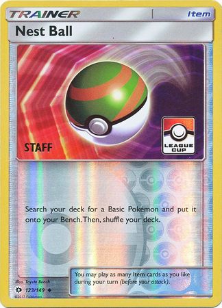 Nest Ball (123/149) (League Promo Staff) [Sun & Moon: Base Set] | Devastation Store