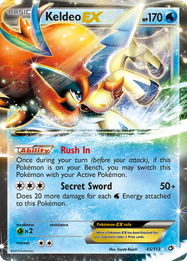 Keldeo EX (45/113) [Black & White: Legendary Treasures] | Devastation Store