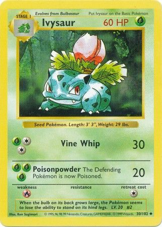 Ivysaur (30/102) [Base Set Shadowless Unlimited] | Devastation Store